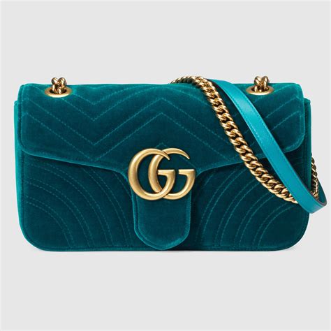 gucci marmont velvet turquoise|Marmont clutch tas fluweel Gucci turquoise in Fluweel.